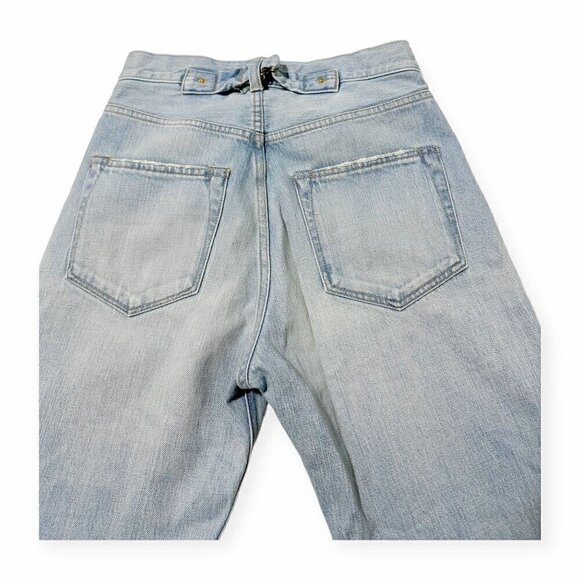 TU ES MON TRESOR Carnelian Jean 7 year,‎ high-rise turn-up jeans, Size 26 - Picture 11 of 15